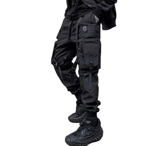 Pantalon Cargo décontracté pour hommes de haute qualité en gros élégant coupe régulière poids moyen respirant coupe-vent séchage rapide polyester/coton - Product Image 4