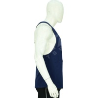 OEM personalizado de los hombres de cuello en U Camisa sin mangas del músculo chaleco debajo de la camisa de los hombres de culturismo gimnasio Fitness