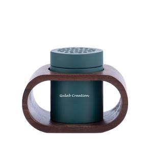 Brûleur d'encens Bakhoor gris moderne pour oud arabe avec design élégant pour parfum d'intérieur et décoration - Product Image 5