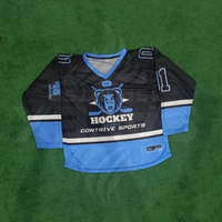 Camiseta de Hockey sobre Hielo SATEX SPORTS de Alta Calidad, 100% Poliéster, Personalizable en Colores y Tallas para Hombre, Secado Rápido, Transpirable, OEM