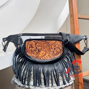 กระเป๋าคาดเอวหนังวัวแท้ดีไซน์หรูกระเป๋าคาดเอวกระเป๋าคาดอกกระเป๋าคาดสะโพกสำหรับทุกเพศ - Product Image 1