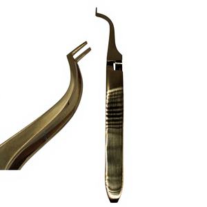 Pince de maintien orthodontique manuelle de précision mondiale pour la pose d'attaches dentaires en acier inoxydable ergonomique CE - Product Image 1