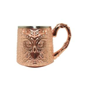 Taza de agua de jugo de cobre de mejor calidad, diseño de tendencia, taza de mula de Moscú de forma redonda para accesorios de cocina - Product Image 2