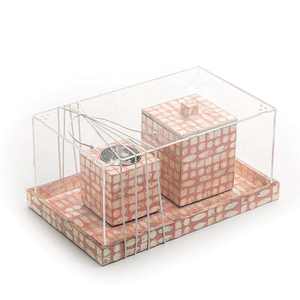 Brûleur de Bakhoor en incrustation de nacre décent avec boîte en acrylique pour porte-encens à la maison disponible au prix de gros commandez maintenant - Product Image 2