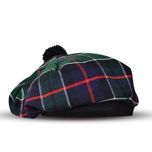 Gorro de Punto Eoin Winston Sports, Estilo Escocés Tartan Tam O Shanter con Pompones, Cuatro Estaciones, Estilo Inglés, Rojo, Negro, Verde, a Cuadros - Product Image 4
