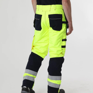 Pantalones de trabajo de seguridad de la mejor calidad con características impermeables multibolsillos y logotipo personalizable a la venta - Product Image 4