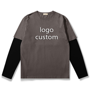 เสื้อยืดแขนยาวสองชั้นสำหรับผู้ชายกีฬากลางแจ้งเสื้อยืดแขนยาวสองชั้นพิมพ์ลายโลโก้ตามสั่ง - Product Image 2