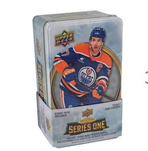 100% Authentic 2025-26 Upper Deck Series 1 Hockey <b>Tin</b> <b>Box</b> | Factory sealed Available for <b>Wholesale</b> Buyers - Product Image 5