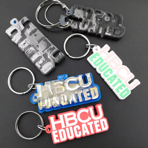 Porte-clés en caoutchouc PVC souple durable fabriqué en usine avec un design de personnage populaire en relief pour des cadeaux promotionnels - Product Image 3