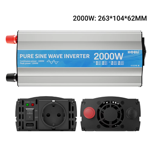 Inversor de Corriente HOULI, Generador de Energía de 4000w, 12v 220v 24v, Inversor de Onda Sinusoidal Pura de 4000w, Inversor Fuera de Red de 4000w/2000W 60HZ - Product Image 3