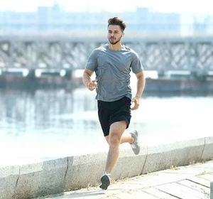 Vente en gros du fabricant 100% coton T-shirts sportifs pour hommes Tissu tricoté vierge uni avec motif imprimé T-shirts - Product Image 2