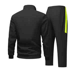 Survêtements d'hiver décontractés à capuche avec logo personnalisé pour hommes, en molleton de coton, style polo ample, ensemble de luxe avec fermeture éclair, fabricant - Product Image 5