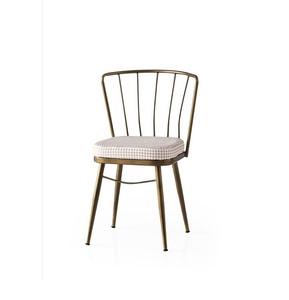 Silla de Casa de calidad superior con diseño de trening 2024, silla de casa con soporte de polvo negro de hierro con parte superior de cuero marrón para obtener una oportunidad de oro - Product Image 2