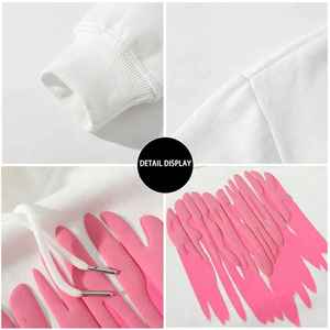 เสื้อมีฮู้ดพิมพ์ลาย DTG DTF ผ้าฝ้ายหนักเสื้อสวมหัวโอเวอร์ไซส์ออกแบบได้ตามต้องการสไตล์สตรีท - Product Image 3