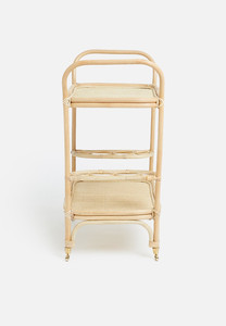 Carrito de mimbre para servir bebidas y comida, carrito de servicio de hotel de lujo, venta al por mayor - Product Image 3