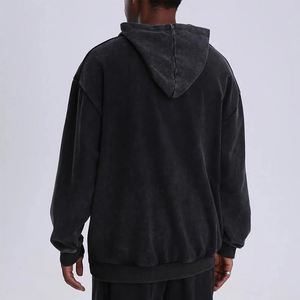 Haute qualité 420gsm personnalisé lavé à l'acide vintage vieilli surdimensionné délavé goutte épaule luxe - Product Image 5