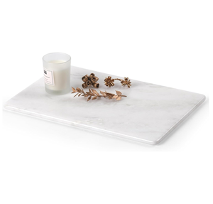 Tabla de cortar de mármol Logotipo personalizado Aceptado Diseño de lujo Tabla de cortar de mármol de piedra blanca cuadrada - Product Image 1