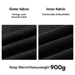 2025 sudaderas con capucha personalizadas hombres 100% algodón peso pesado calidad de lujo impresión personalizada ropa de calle de gran tamaño pulóver sudaderas con capucha para hombres - Product Image 4