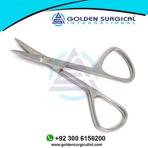 Vente en gros de ciseaux à cuticules pointus longue durée ciseaux à ongles maquillage manucure avec lames incurvées en acier inoxydable - Product Image 2