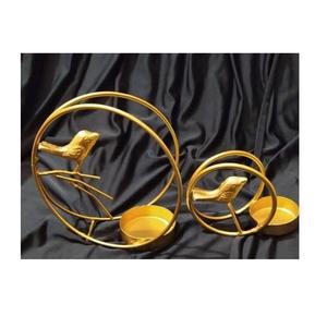 Bougeoir en métal élégant Bougeoir en aluminium nickelé pour la décoration de la maison et du jardin de bonne qualité - Product Image 1