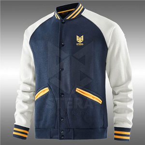 Chaqueta Lettermen de Diseño Único Personalizada para Hombre, Cuello Alto, Súper Calidad, 100% Algodón, Temporada de Invierno, Talla Adulto, Transpirable - Product Image 3
