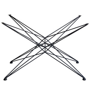 Pieds de meubles en métal industriel pour tables à manger de 140 à 160 cm, design luxueux et robuste, approuvé pour les hôpitaux et les hôtels - Product Image 1