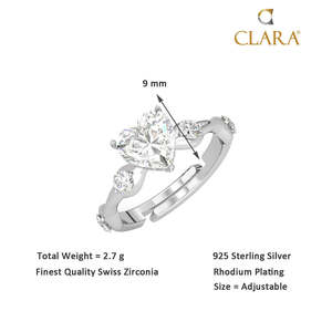 Anillos de Plata de Ley 925 de Primera Calidad para Mujer, Diseño Geométrico con Diamantes, Baño de Rodio, Estilo Romántico - Product Image 5
