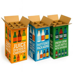 Matériaux de boîte de transport de 6 bouteilles personnalisées <span class=keywords><strong>Emballage</strong></span> de bouteilles de vin en <span class=keywords><strong>carton</strong></span> Boîtes de déménagement d'expédition - Product Image 3