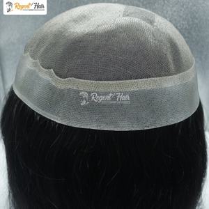 ผมปลอมสำหรับผู้ชายแบบผูกด้วยมือวิกผมคนอินเดียแบบตรง REGENT013 100% - Product Image 2