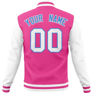 Chaqueta con letras de cuero y cuerpo de lana personalizada para adultos y jóvenes de alta calidad, chaqueta de invierno cálida de estilo informal para hombres - Product Image 5