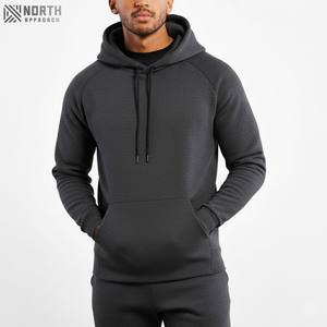 Nueva venta al por mayor 2025 pulóver Sudadera con capucha logotipo personalizado en blanco 100% algodón sudaderas con capucha Color sólido pulóver Sudadera con capucha para hombres Reversible - Product Image 1