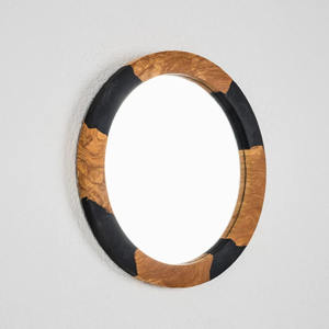 Marco de Espejo de Pared de Madera y Resina de Primera Calidad, Fabricación OEM, para Decoración de Sala de Estar Moderna, con Acabado Elegante - Product Image 2