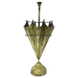 Support de parapluie fini antique en aluminium coulé rustique vintage inspiré meilleur prix forme de parapluie en métal concepteur en laiton - Product Image 4