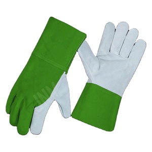 Gants de travail de sécurité haut de gamme pour monteurs canadiens, en cuir de vachette pleine fleur, antistatiques, robustes, avec manchette de sécurité industrielle - Product Image 4