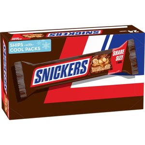 SNICKERS Candy Milk Chocolate <b>Bars</b>, Share Size Bulk Pack, 3.29 oz <b>Bar</b> (Pack of 24) - Product Image 2