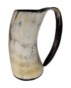 AUTHENTIQUE Meilleure Qualité Eau Naturelle Corne de Buffle Chope Poli Style Animal Viking Sculpture Tasse Bière Décoration - Product Image 3