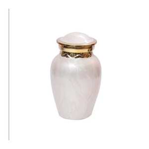 Color rosa con diseño hecho a mano Urna Cenizas Artículos funerarios Urna adulta de latón y aluminio para urna budista - Product Image 6