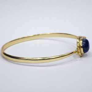 Pulsera de moda de diseñador Vintage chapada en oro de Plata de Ley 925, conjuntos de joyería fina de lapislázuli cabujón hecho a mano de excelente calidad - Product Image 6