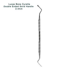 เครื่องมือผ่าตัดแบบสองด้าน Lucas Bone Curette ขนาด 2.7 มม. คุณภาพสูง ได้รับการรับรองมาตรฐาน CE ผลิตจากเหล็กกล้าไร้สนิม สำหรับงานทันตกรรม จำหน่ายแบบขายส่งจำนวนมาก - Product Image 3