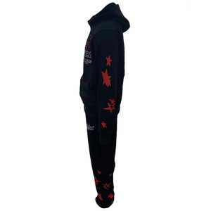 Conjunto Deportivo Informal Personalizado con Capucha y Estampado de Logotipo, Conjunto de 2 Piezas de Sudadera con Capucha y Pantalones Deportivos para Hombre - Product Image 3