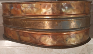 Jardinière en cuivre vintage, moderne, antique, en métal, avec pots de fleurs, pour la décoration intérieure et extérieure - Product Image 5