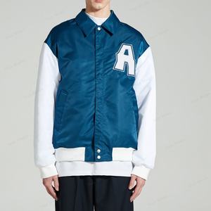 Producto más vendido Chaqueta universitaria ajustada profesional para hombre en calidad premium Cuello alto Hombres Lana Chenille - Product Image 3