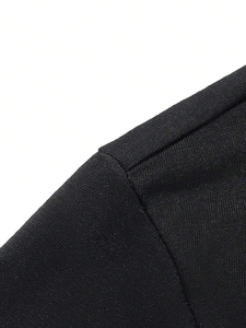 T-shirt décontracté pour homme de haute qualité, col rond, manches longues, logo personnalisé imprimé, motif uni, en coton, chemises simples pour homme - Product Image 6