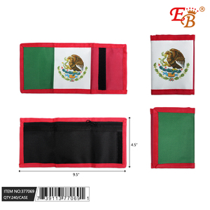 240 Pezzi/Cartone Portafoglio Lungo in Pelle 9.5"X4.5" Design MEXICO in Vera Pelle di Vacchetta e Coccodrillo Porta Carte Modello 377069 - Product Image 1