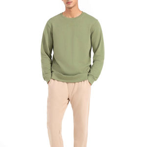 Best Selling <b>Men's</b> 100% Cotton Crew Neck Sweatshirt High Quality Premium Streetwear Plain Design for Winter Hand Dyed - Product Image 4