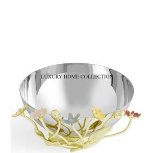 ชามเสิร์ฟโลหะดีไซน์พรีเมี่ยมโครงสร้างทนทานและขัดเงาสวยงามเหมาะสำหรับการรับประทานอาหารแบบสบายๆและการรับประทานอาหารแบบกูร์เมต์ - Product Image 5