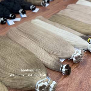 ¡ARTÍCULOS DE ALTA CALIDAD 2024! Pelo liso natural teñido a granel especialmente para clientes europeos mechones de pelo listos para enviar - Product Image 1