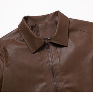 Veste en cuir de moto pour homme sur mesure de haute qualité en gros, taille plus, imperméable, respirante, coupe-vent, fermeture éclair - Product Image 3