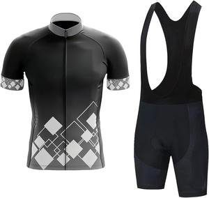 Conjunto de Maillot y Culotte de Ciclismo Personalizado con Estampado por Transferencia Térmica, Transpirable, de Poliéster/Algodón 220g, Unisex, Estilo Anti-Desgaste - Product Image 3
