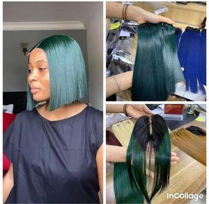 Extensión de paquete de cabello humano 100 asequible verde pino, proveedor Remy crudo, DHL, estilo superior, Color ondulado, Material de doble peso, sedoso - Product Image 2